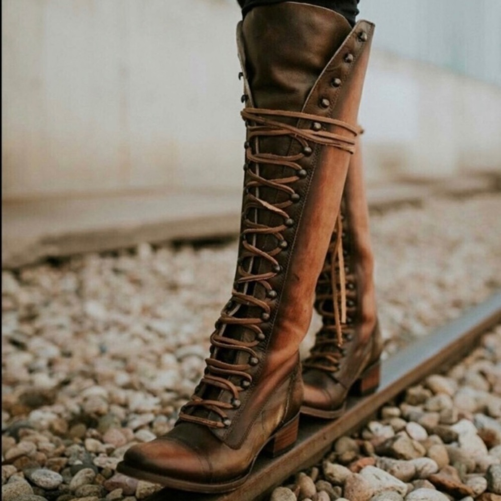 Freebird by Steven Arli leather boots. Steve Madden brown leather boots